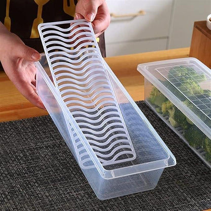 FreshBox - High Quality Fridge Organizer Box with Drain Plate