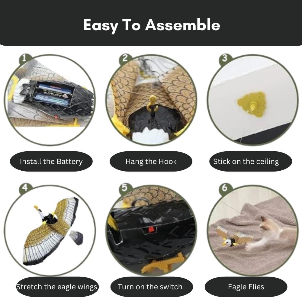 Realistic Flying Eagle Bird Toy with Spread Wings || Toy for Kids